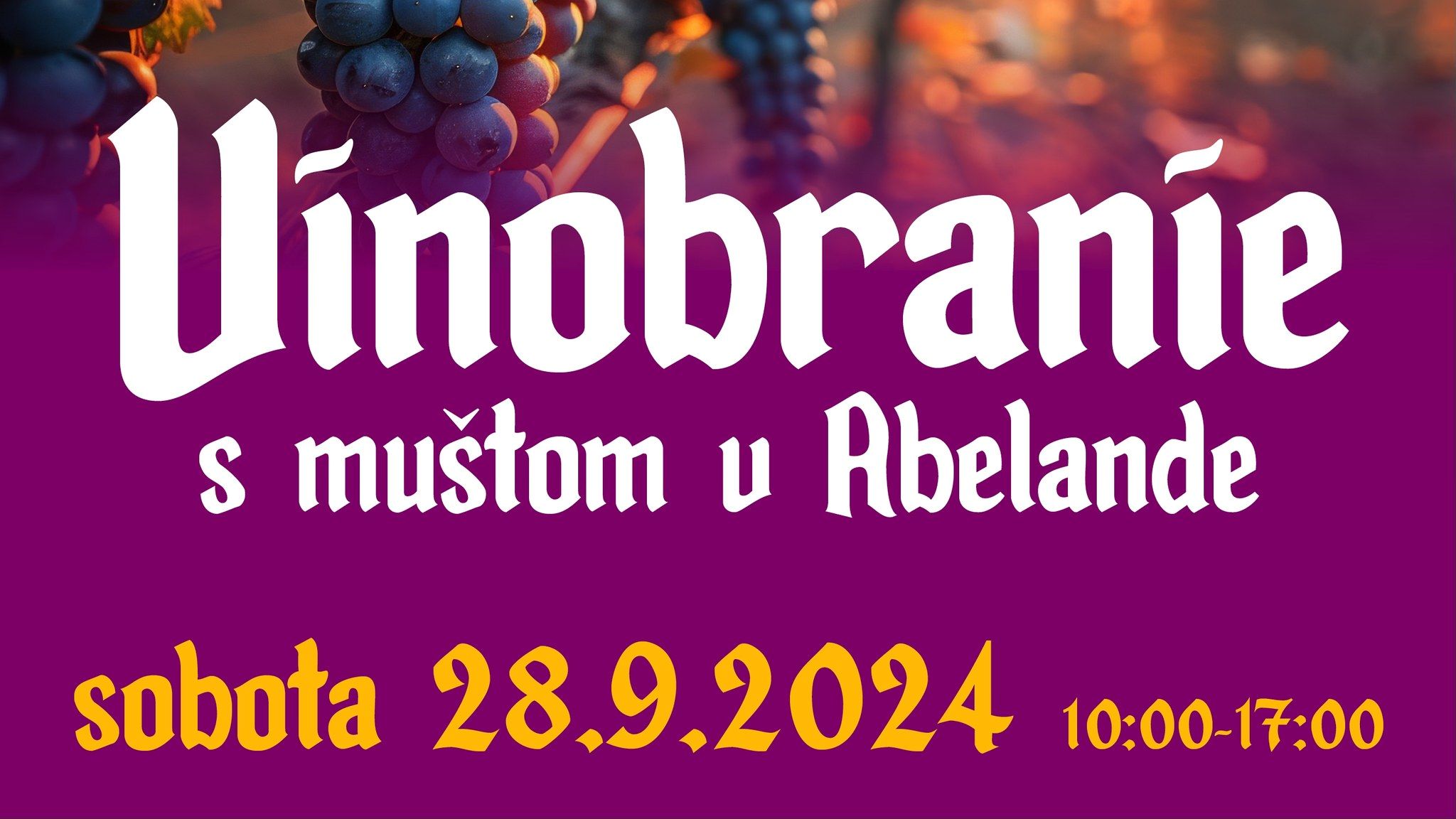 Vinobranie s muštom v Abelande: Zážitok pre celú rodinu