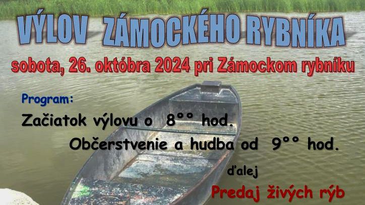 Výlov zámockého rybníka v Holíči